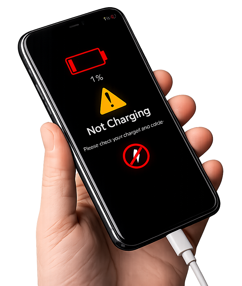 Smartphone charging port cleaning and repair service
