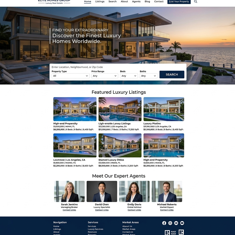 Real estate website