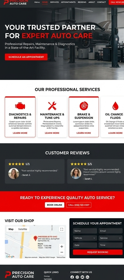 Auto mechanic website