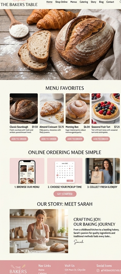 Bakery website