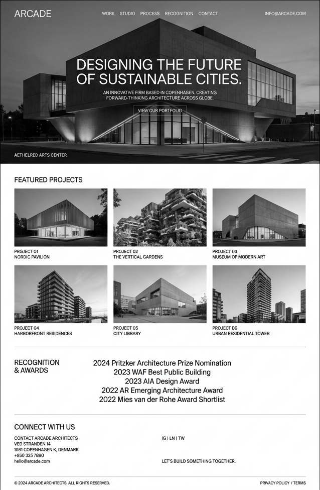 Architecture firm website